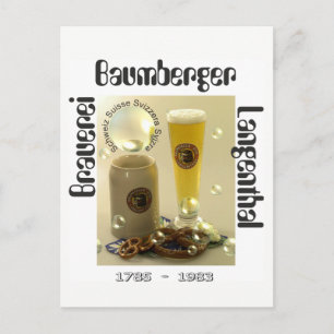 Brauerei Baumberger Langenthal Postkarte