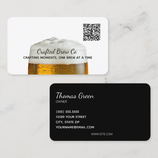 🍻 Brauerei Ber Custom QR Visitenkarte (Vorne/Hinten)