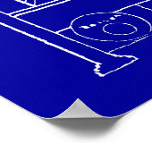 Brauerei Blueprint Poster (Ecke)