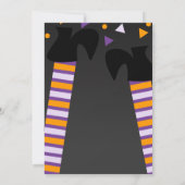 Brauerei Hexenfüße Halloween-Party Geburtstag Einladung (Rückseite)