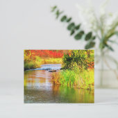 Brauerei im Herbst Sonntag Landschaftlich Postkarte (Stehend Vorderseite)