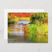 Brauerei im Herbst Sonntag Landschaftlich Postkarte (Vorne/Hinten)