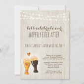 Brauerei nach Hochzeitsfeier Einladung Rustikales (Vorderseite)