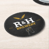 Brauerei Polterabend Beer Drink Untersetzer Gefall (Angewinkelt)