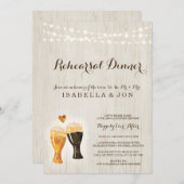 Brauerei Probe Dinner Einladung | Rustikales Bier (Vorne/Hinten)