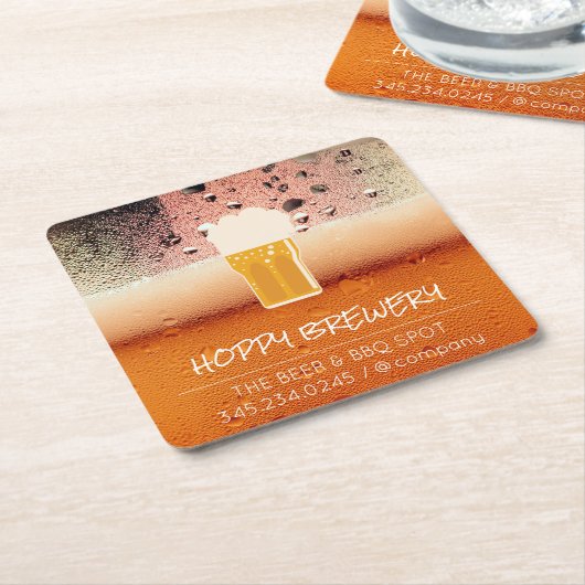 Brauerei | Pub House | Bier-Tasse Rechteckiger Pappuntersetzer (angewinkelt)