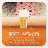 Brauerei | Pub House | Bier-Tasse Rechteckiger Pappuntersetzer (Vorderseite)