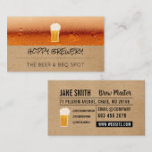 Brauerei | Pub House | Bier-Tasse Visitenkarte (Vorne/Hinten)