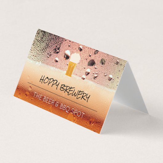Brauerei | Pub House | Bier-Tasse Visitenkarten (Vorderseite)