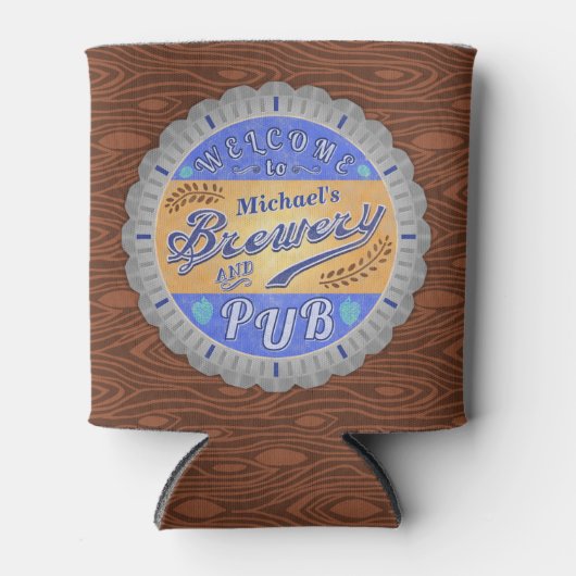 Brauerei Pub Personalisiert Bierflasche Dosenkühler (Vorderseite)