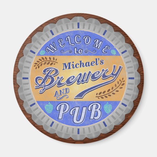 Brauerei Pub Personalisiert Bierflasche Magnet (Vorne)