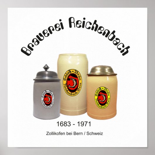 Brauerei Reichenbach Bern Poster (Vorne)