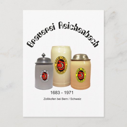 Brauerei Reichenbach Bern Postkarte (Vorderseite)