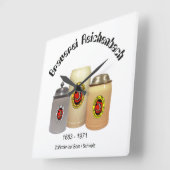 Brauerei Reichenbach Zollikofen Quadratische Wanduhr (Winkel)
