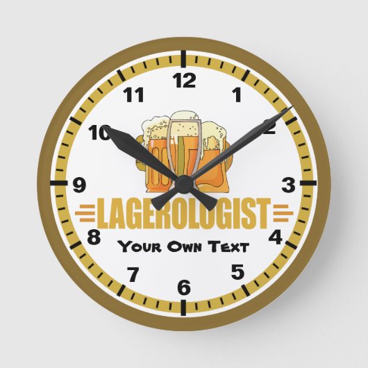 Brauerei Runde Wanduhr (Vorderseite)