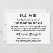 Brauerei Tour oder Bier Club Einladung (Rückseite)