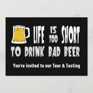 Brauerei Tour oder Bier Club Einladung