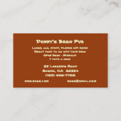 Brauerei Visitenkarte (Rückseite)