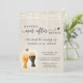 Brauerei Wedding Brunch Einladung (Stehend Vorderseite)