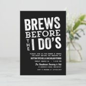 Brauereien, bevor ich Do's Brauerei Probe Abendess Einladung (Stehend Vorderseite)