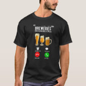 Brauereien, die Anrufbrauerei anbieten, Biertrinke T-Shirt (Vorderseite)