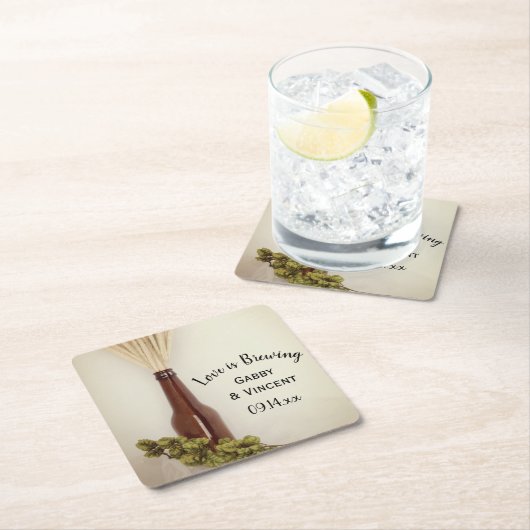 Brauereien, getrocknet rechteckiger pappuntersetzer (Vor Ort)