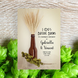 Brauereizeit für Weizen und Hopfen Dreifach-gefaltete Programmkarte