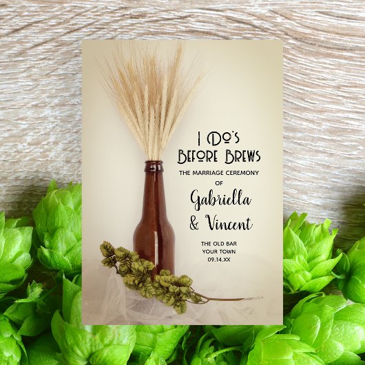 Brauereizeit für Weizen und Hopfen Dreifach-gefaltete Programmkarte