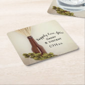 Brauereizeit für Weizen und Hopfen Rechteckiger Pappuntersetzer (angewinkelt)