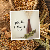 Brauereizeit für Weizen und Hopfen Serviette