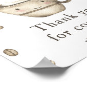 Braukaffee Babydusche Danke, dass du gekommen bist Poster (Ecke)