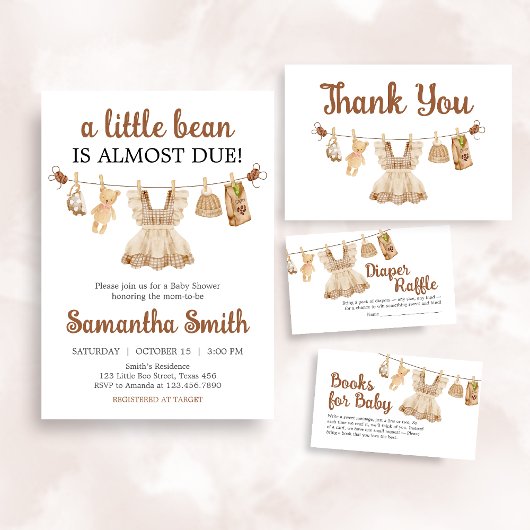 Braukaffee Babydusche Einladung