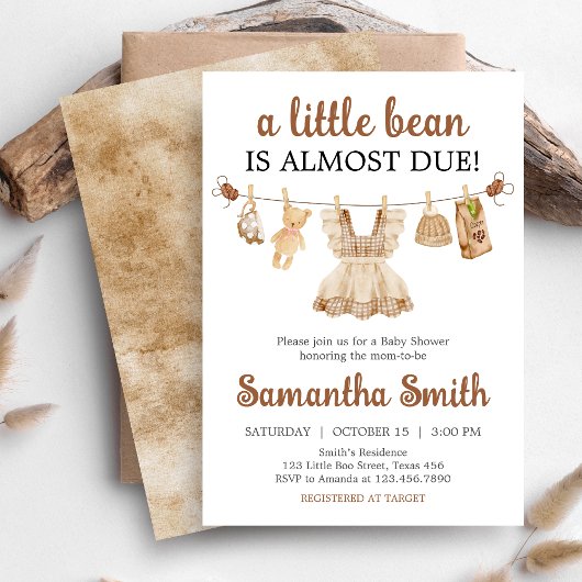 Braukaffee Babydusche Einladung