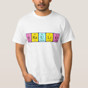 Braulio Namen-Shirt periodischer Tabelle T-Shirt