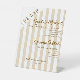 Braun 2 Signature Drinks Mocktail Cocktail Bar Sockelschild