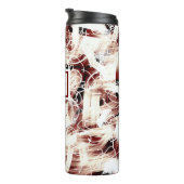 braun abstrahiert thermosbecher (Nach rechts gedreht)