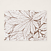 Braun Abstrakte Blätter Hochzeit Wohltätigkeit Lie (Rückseite)