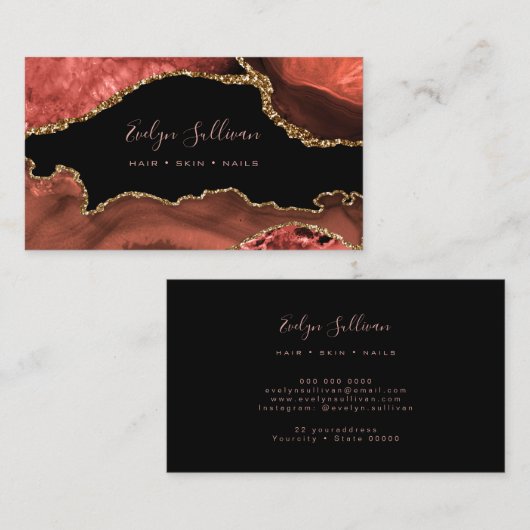 Braun-Age Visitenkarte (Vorne/Hinten)