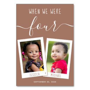 Braun Als wir im Alter von Kindern Fotos Skript Ho Tischnummer