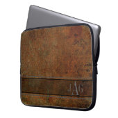 Braun-Antik-Buch-Design Laptopschutzhülle (Vorderseite Links)