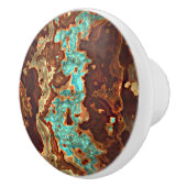 Braun Aqua Türkis Grüne Marbella Kunst Keramikknauf (Rechts)