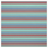 Braun, Aquamarine und blaues Muster Stoff (Muster)