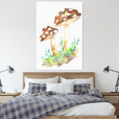 Braun-Aquarellmäschchen Leinwanddruck (Insitu (Schlafzimmer))