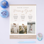 Braun Ästhetik Elegant Minimalistisch Fotograf Flyer (Einzeln)