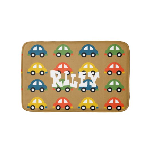 Braun Autos Badezimmerteppich Badematte (Vorderseite)