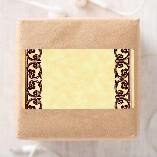 Braun-Barock-Vintages Element - benutzerdefinierte (Insitu)