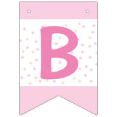 Braun Bear Baby Duwer Bunting Flag (Pink) Wimpelkette (Zweite Fahne)