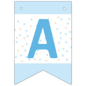 Braun Bear Baby Shower Bunting Flag (blau) Wimpelkette (Dritte Fahne)