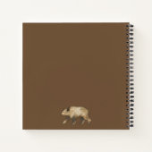 Braun Bear Custom Camp Journal oder Notebook Notizblock (Rückseite)