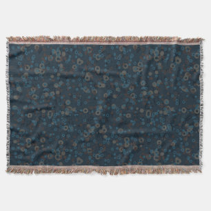 braun beige blau geometrisch decke